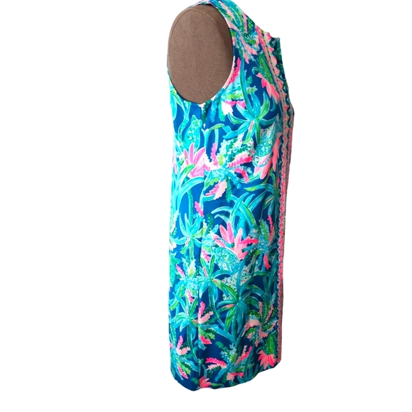 Lilly Pulitzer Kelby Stretch Shift Dress Macaw Blue Sweet Escape NWOT Size 0 - Picture 8 of 16